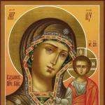 Molitve za dobro počutje pred Kazansko ikono Matere božje Kako moliti pred ikonami Matere božje