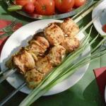 Shish kebab in a frying pan from lamb Pre-processing tricks