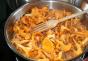 How much cooking chanterelles in front of hot - secrets of housewives
