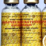 Royal jelly - useful properties, how to take Apilak royal jelly