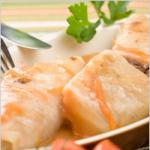 Stuffed cabbage rolls from fresh cabbage step-by-step traditional recipe