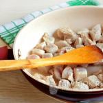 Makaronai su vištiena - žingsnis po žingsnio receptai su nuotraukomis